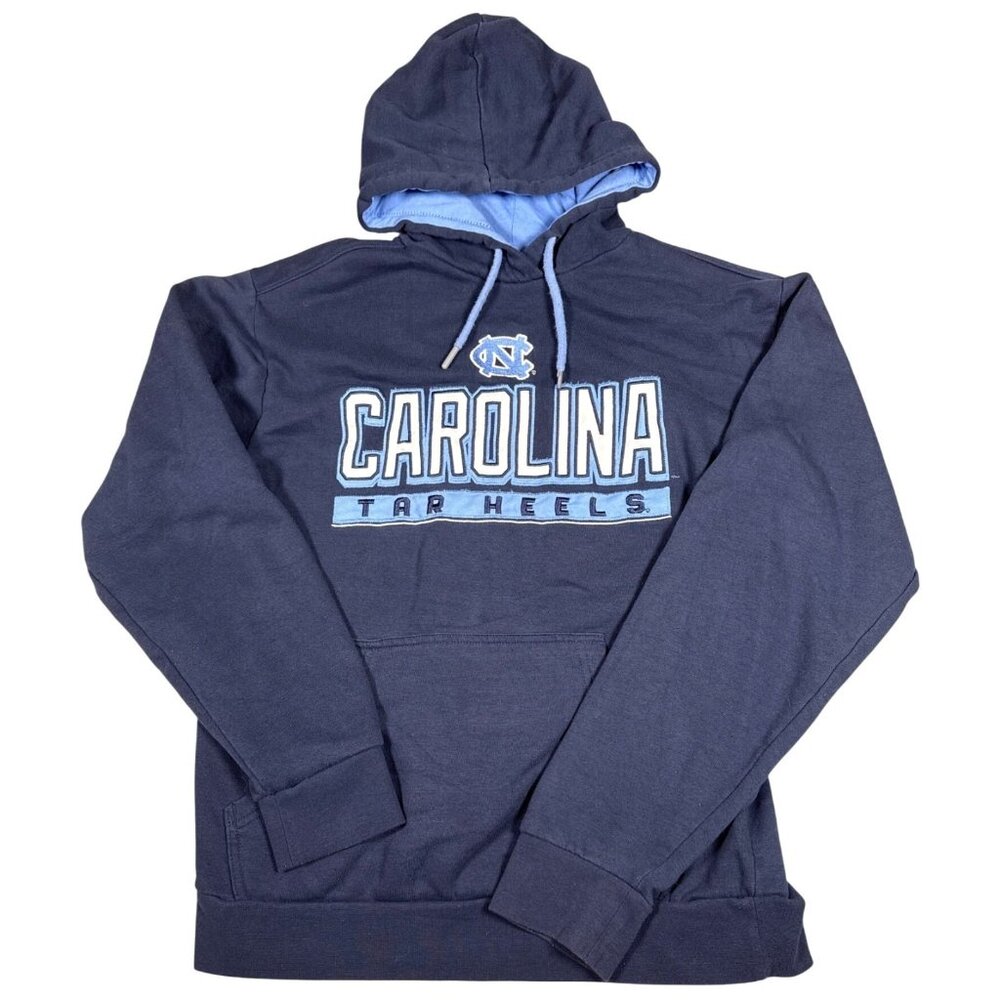 North Carolina Tar Heels Hoodie Womens M Navy Champion Embroidered UNC Pullover
